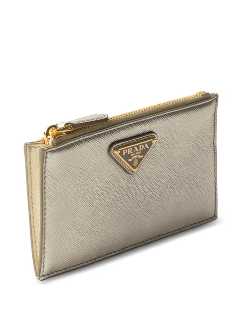 Prada logo zip wallet - Silver - zdjęcie produktu nr 1