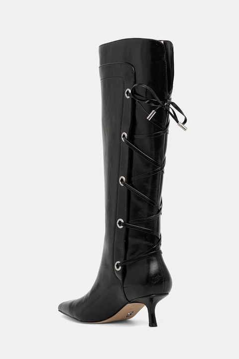 Steve Madden kozaki Ballpark damskie kolor czarny na małym obcasie 11005048 - zdjęcie produktu nr 2