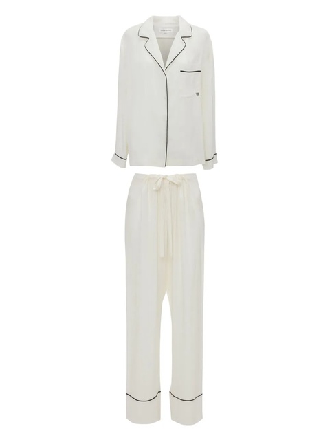 Victoria Beckham monogram pyjama set - White - zdjęcie produktu nr 1