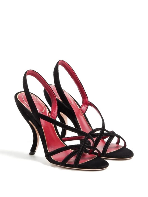 Valentino Garavani 105mm Fetishique crisscross sandals - Black - zdjęcie produktu nr 2
