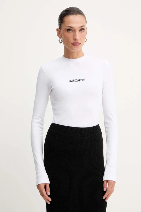 Patrizia Pepe longsleeve kolor biały 2M4512 J355 - zdjęcie produktu nr 1