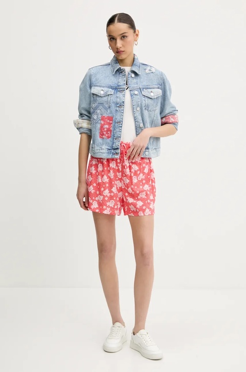 Tommy Jeans kurtka jeansowa kolor niebieski przejściowa DW0DW20116 - zdjęcie produktu nr 2