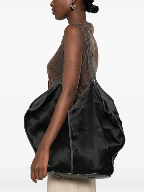 Hereu v-neckline silk shoulder bag - Black - zdjęcie produktu nr 2