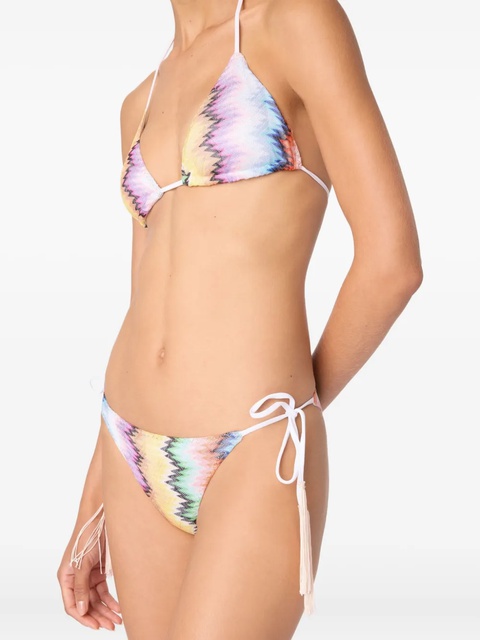 Missoni zigzag-pattern tassel bikini - Yellow - zdjęcie produktu nr 2