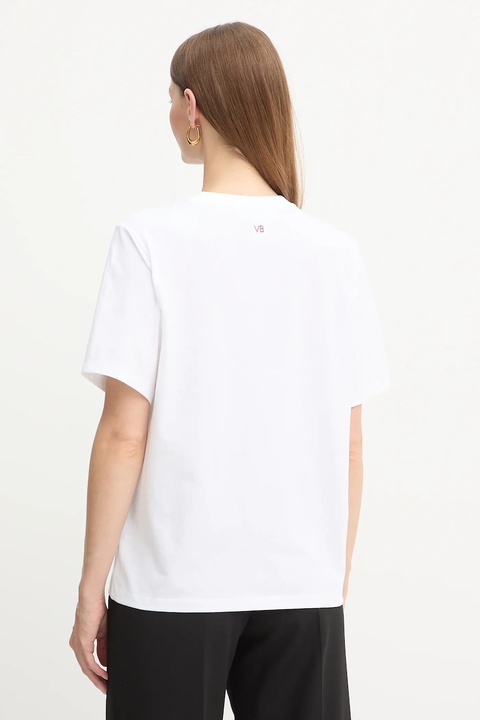 Victoria Beckham t-shirt bawełniany damski kolor biały 1425JTS006986A - zdjęcie produktu nr 2
