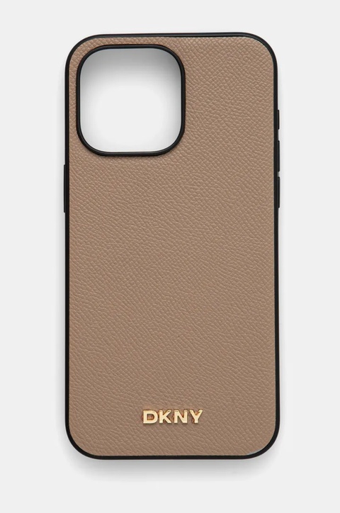 Dkny etui na telefon iPhone 15 Pro Max 6.7 kolor beżowy DKHMP15XPGHLME - zdjęcie produktu nr 1