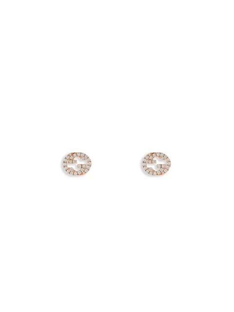 Gucci Interlocking earrings - Pink - zdjęcie produktu nr 2