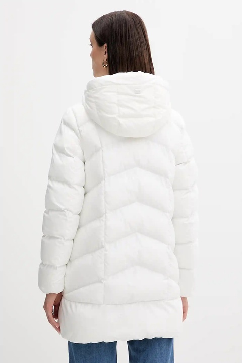 Geox kurtka ANYLLA kolor biały zimowa oversize W4628Q T3144 - zdjęcie produktu nr 2