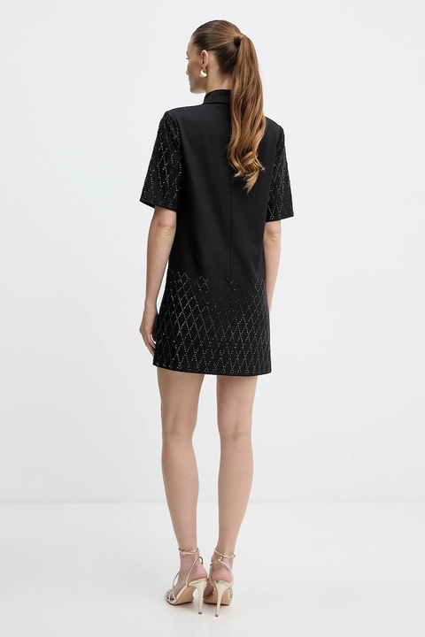 Pinko sukienka kolor czarny mini oversize 105523 A2PO - zdjęcie produktu nr 2