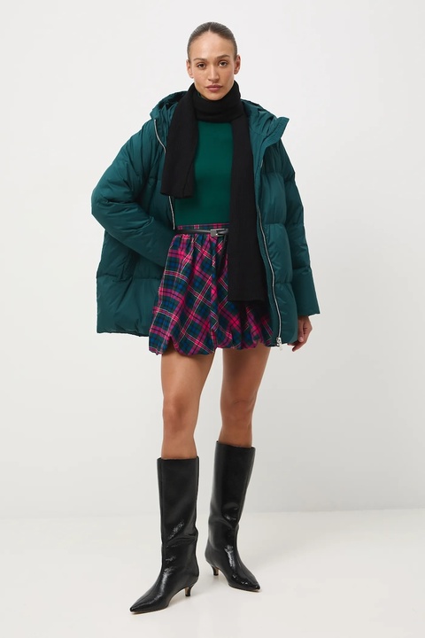 Medicine kurtka puchowa damska kolor zielony zimowa oversize - zdjęcie produktu nr 2