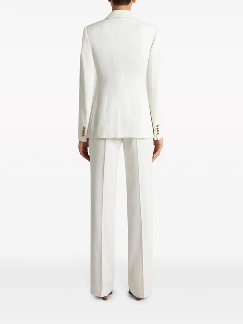 ETRO single-breasted slub blazer - White - zdjęcie produktu nr 2