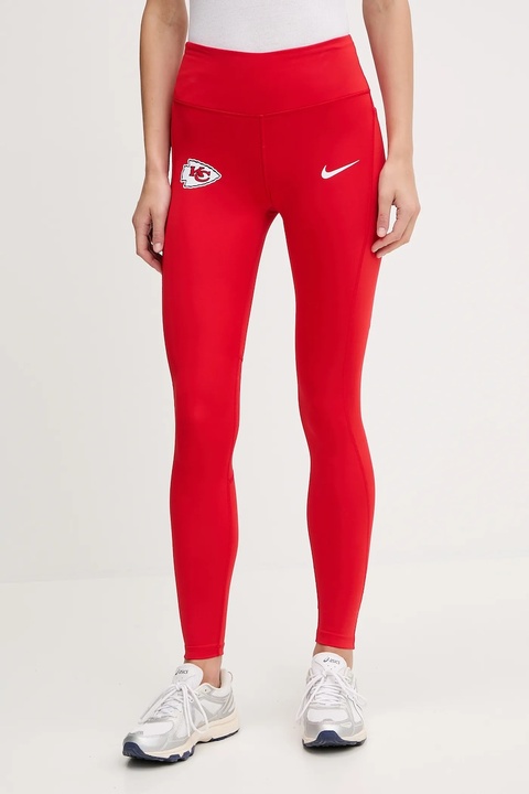 Nike legginsy Dri Fit Legging damskie kolor czerwony wzorzyste 01N3-11T2-7G-DUN - zdjęcie produktu nr 1