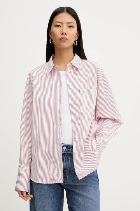 Marc O'Polo koszula bawełniana damska kolor biały relaxed z kołnierzykiem klasycznym 600081342009 - zdjęcie produktu nr 1