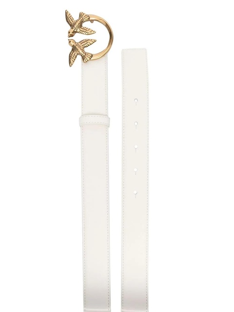 PINKO love bird leather belt - White - zdjęcie produktu nr 1
