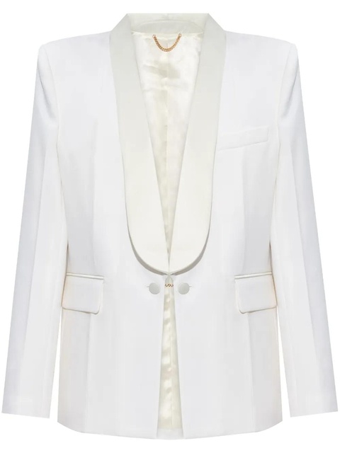 Victoria Beckham shawl-collar blazer - White - zdjęcie produktu nr 1