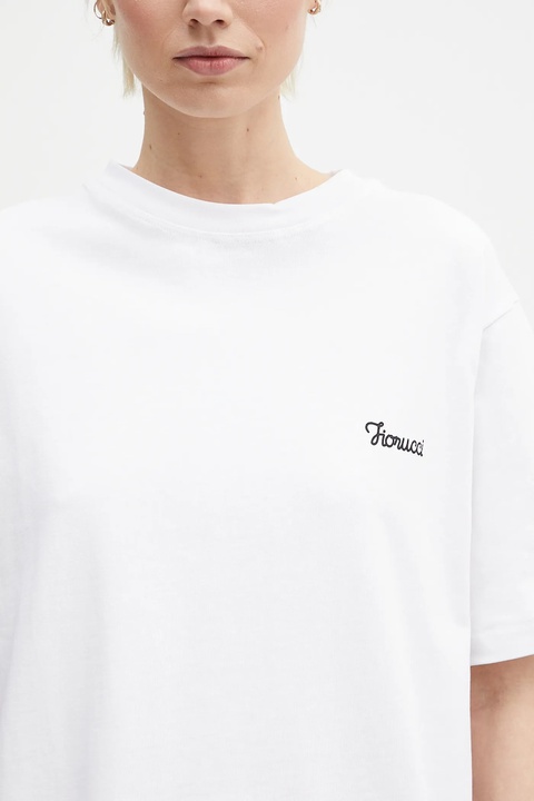 Fiorucci t-shirt bawełniany Logo Print Regular Fit damski kolor biały U02SPTSH323CJ01WH05 - zdjęcie produktu nr 2