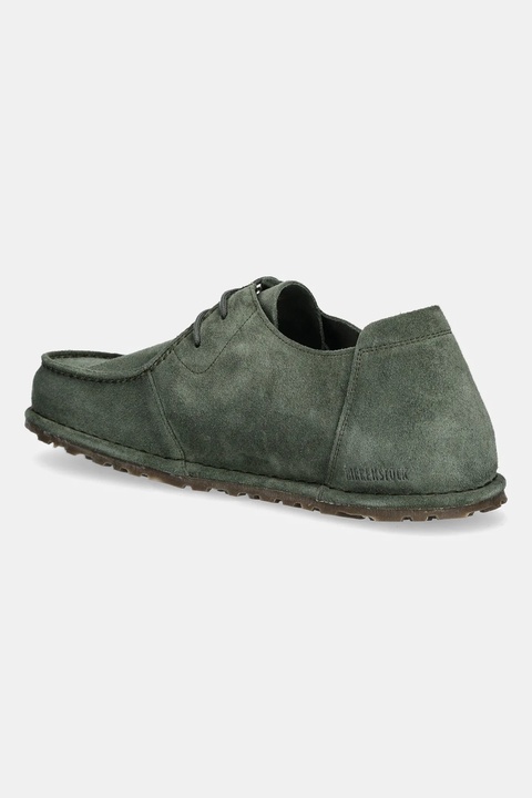Birkenstock półbuty zamszowe Utti Lace kolor zielony 1030109 - zdjęcie produktu nr 2