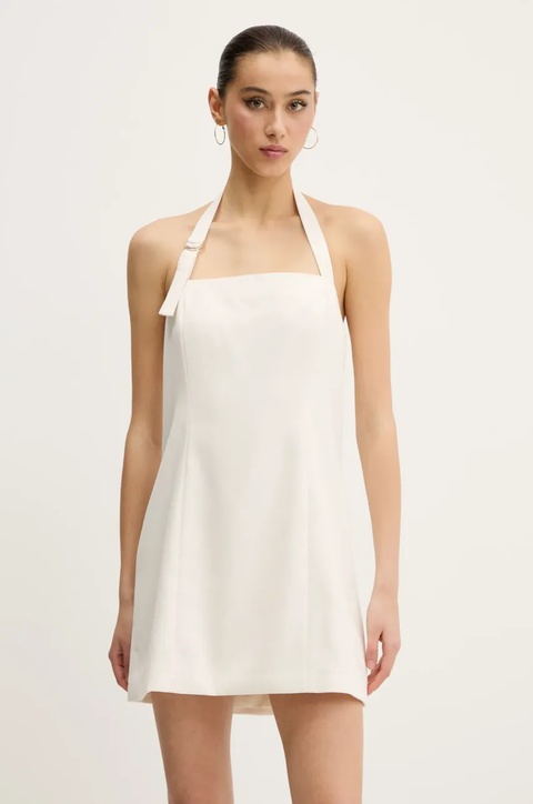Abercrombie & Fitch sukienka kolor beżowy mini prosta KI159-5487 - zdjęcie produktu nr 1