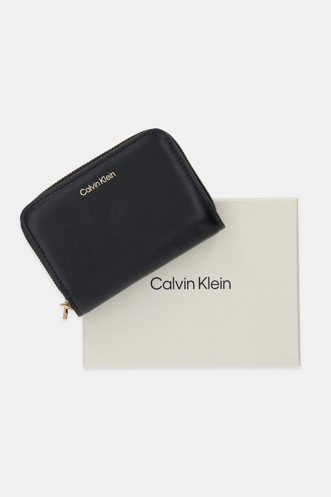 Calvin Klein portfel skórzany damski kolor czarny LV04F1075G - zdjęcie produktu nr 2