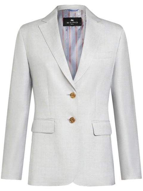 ETRO single-breasted blazer - Grey - zdjęcie produktu nr 1