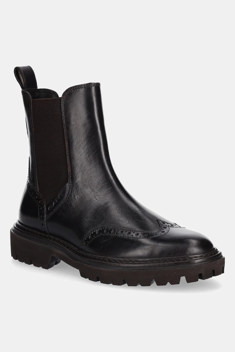 Gant sztyblety skórzane Ivyhill damskie kolor brązowy na płaskim obcasie 31551119 - zdjęcie produktu nr 1