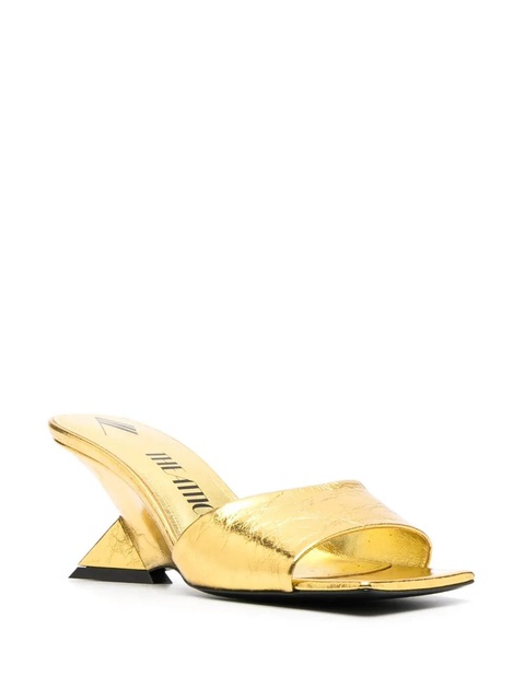 The Attico 70mm Cheope leather sandals - Gold - zdjęcie produktu nr 2