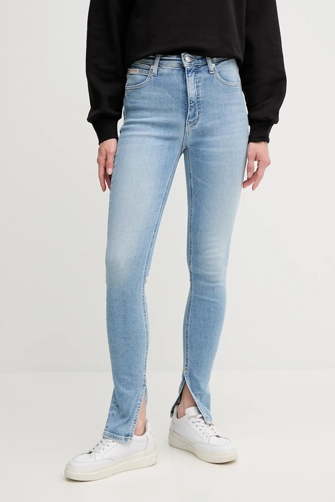 Calvin Klein Jeans jeansy damskie kolor niebieski J20J225510 - zdjęcie produktu nr 1