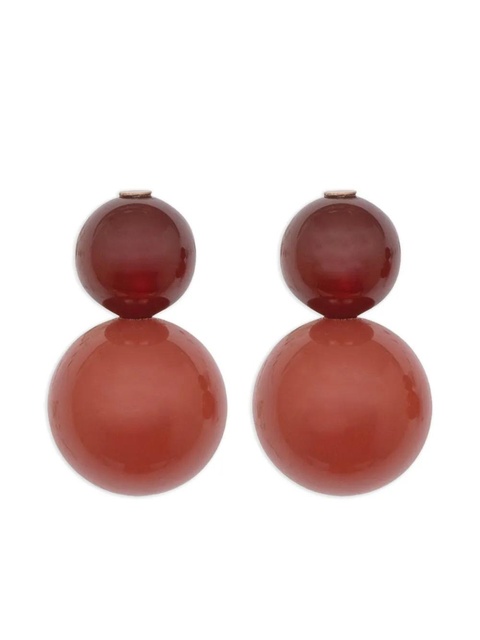 Jennifer Behr Cara beaded earrings - Red - zdjęcie produktu nr 1