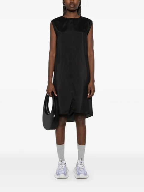 MM6 Maison Margiela silk midi dress - Black - zdjęcie produktu nr 2