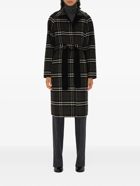 Burberry belted reversible wool coat - Black - zdjęcie produktu nr 2