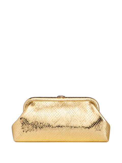 Jimmy Choo metallic textured clutch bag - Gold - zdjęcie produktu nr 1