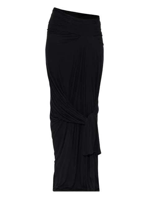ENTIRE STUDIOS draped knot-detail skirt - Black - zdjęcie produktu nr 1