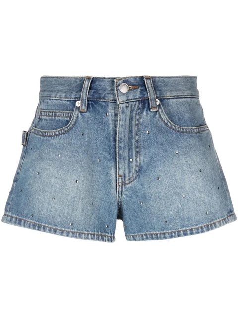 Zadig&Voltaire rhinestone-embellished denim shorts - Blue - zdjęcie produktu nr 1