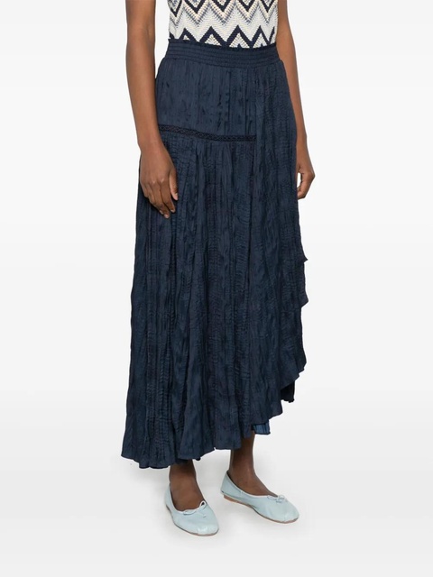Maje plissé midi skirt - Blue - zdjęcie produktu nr 2