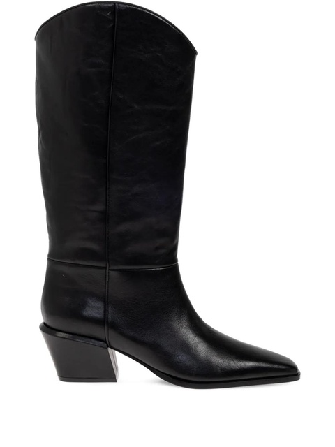 Paris Texas 50mm Bettina leather pointed-toe boots - Black - zdjęcie produktu nr 1