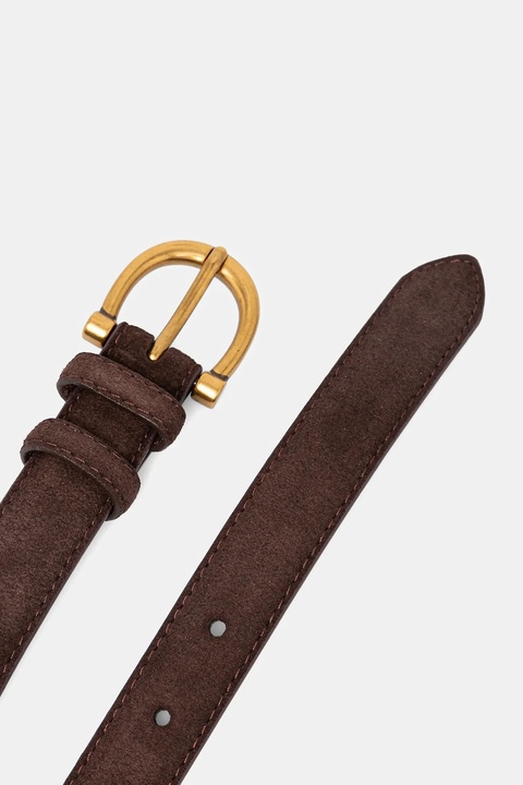 Answear.LAB pasek zamszowy damski kolor brązowy - zdjęcie produktu nr 2