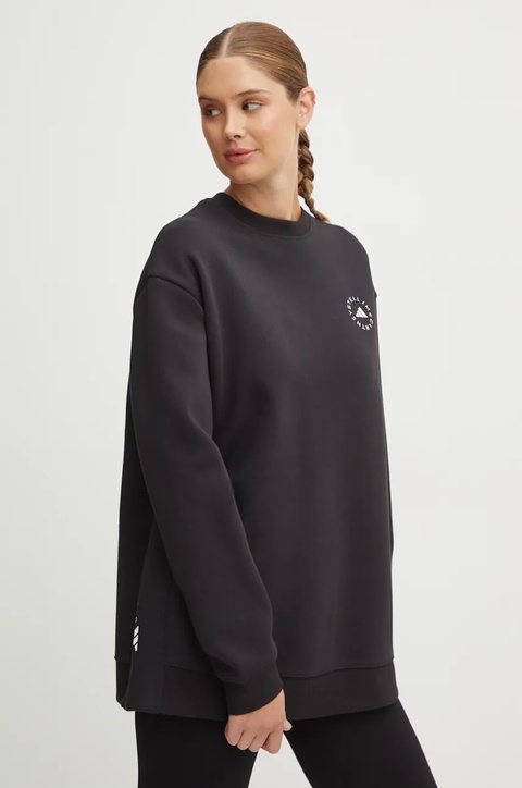 adidas by Stella McCartney bluza dresowa kolor czarny gładka IW6321 - zdjęcie produktu nr 1