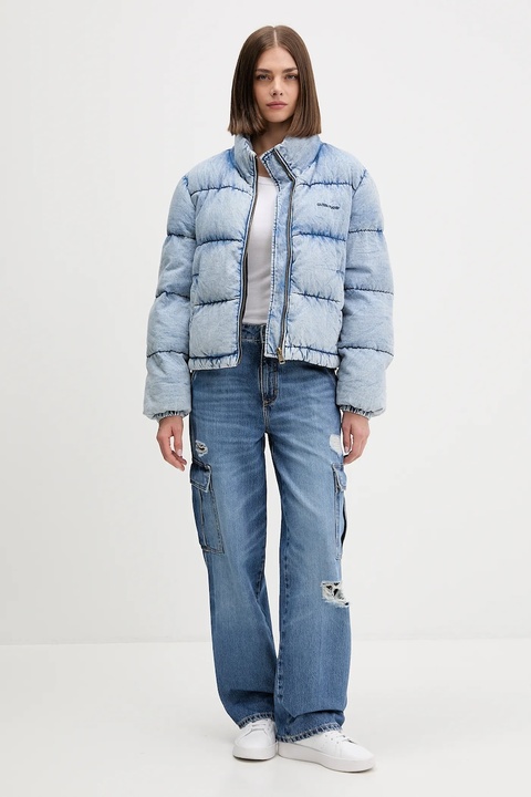 Guess Jeans jeansy damskie kolor niebieski W5YA1R D5R25 - zdjęcie produktu nr 2