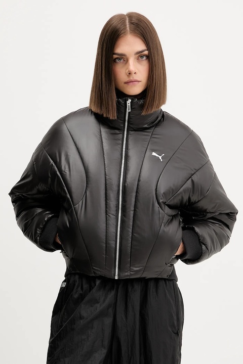 Puma kurtka kolor czarny zimowa oversize 632173 - zdjęcie produktu nr 1