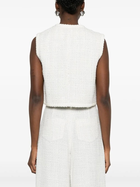 Maje sequin-embellished tweed jacket - White - zdjęcie produktu nr 2