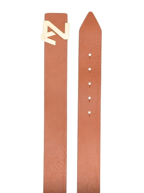 Zadig&Voltaire logo-plaque leather belt - Brown - zdjęcie produktu nr 1