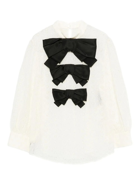 Valentino Garavani bow-detail blouse - White - zdjęcie produktu nr 1