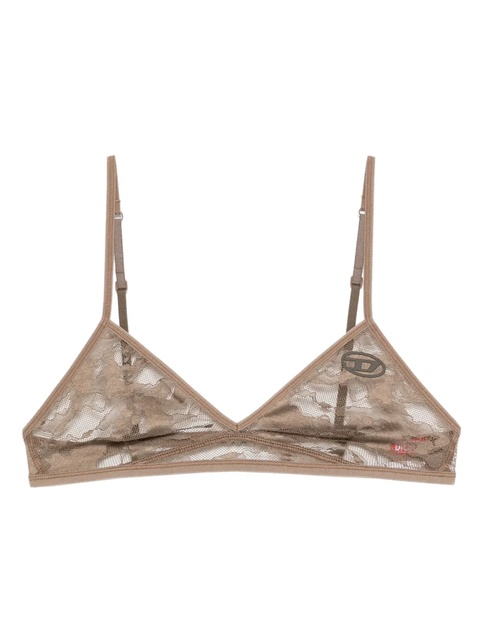 Diesel lace-trimmed triangle bra - Neutrals - zdjęcie produktu nr 1