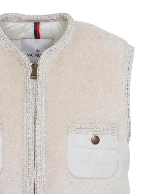 Moncler front-pocket zip-up gilet - Neutrals - zdjęcie produktu nr 2