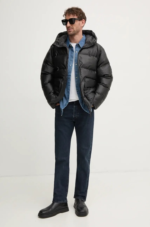Rains kurtka Alta Puffer Cargo Jacket W3T3 kolor czarny zimowa 15350-84 - zdjęcie produktu nr 2
