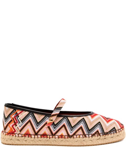 Missoni Lola zigzag-patterned espadrilles - Pink - zdjęcie produktu nr 1