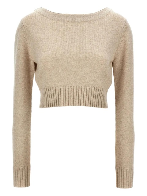 Max Mara boat-neck cuffed-sleeve sweater - Neutrals - zdjęcie produktu nr 1