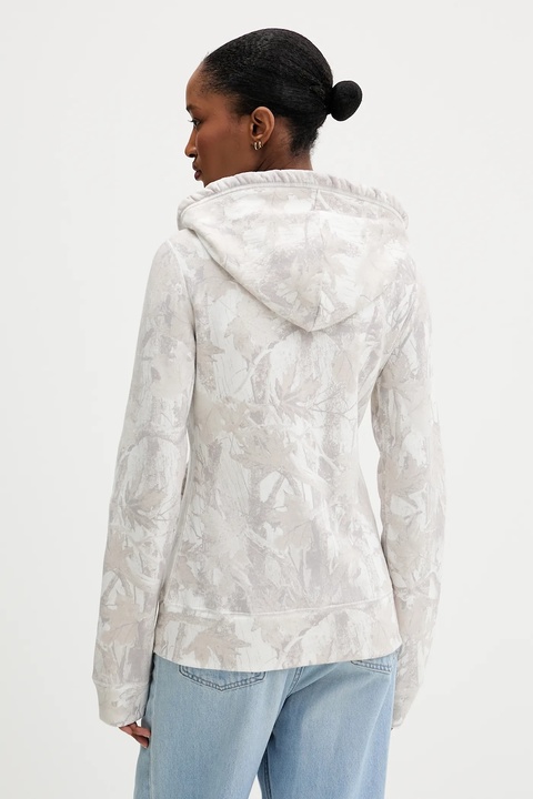Hollister Co. bluza damska kolor beżowy z kapturem wzorzysta KI352-5243-108 - zdjęcie produktu nr 2