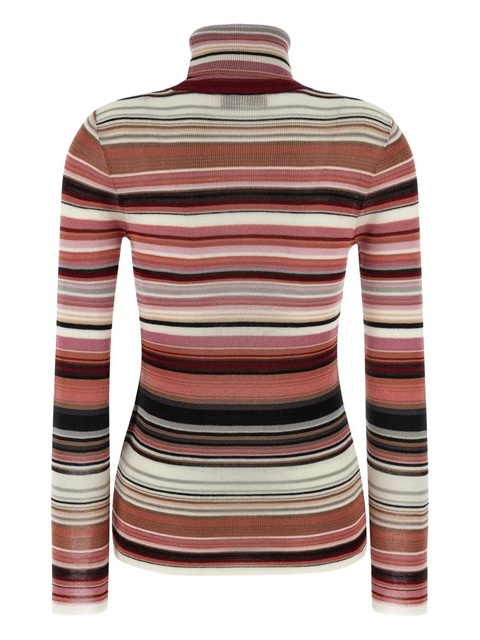 Missoni striped-turtleneck sweater - Pink - zdjęcie produktu nr 2