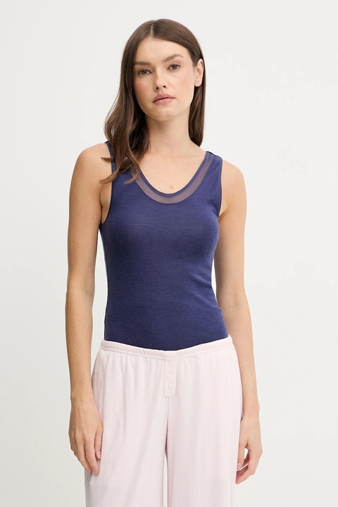 Chantelle top wełniany Femilet kolor niebieski FN1582 - zdjęcie produktu nr 1